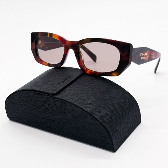 NEW PRADA PRB05S 22A20I SUNGLASSES WOMEN HAVANA EYEWEAR SPR B05 22A20I - Picture 1 of 9